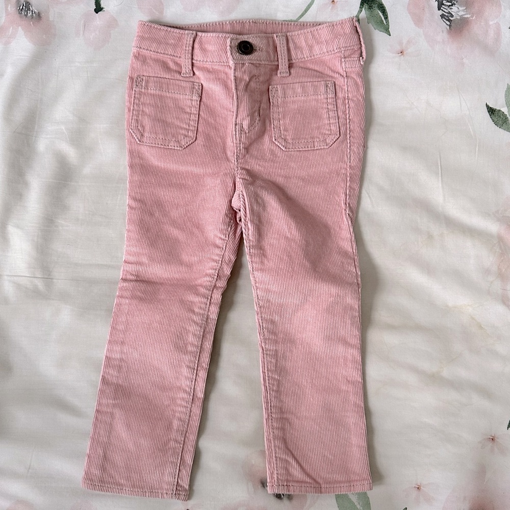 NWOT Gap pink patch pocket corduroys size 2T - Picture 1 of 3